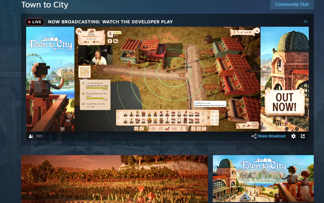 Broadcasting to Steam Storefront